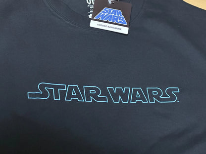 UNIQLO STAR WARS T-Shirt Kosuke Kawamura L Black THE JEDI Oversized fit JAPAN