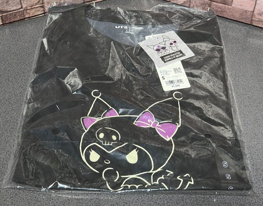UNIQLO Sanrio KUROMI & MY MELODY T-shirt Oversize Fit S size Dark Gray JAPAN
