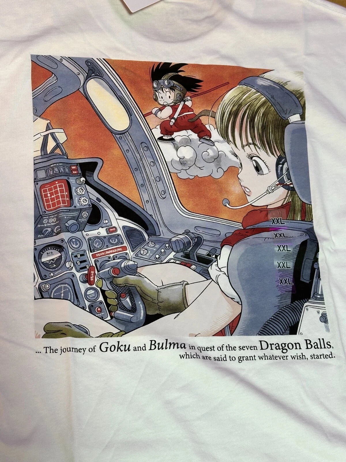 DRAGON BALL Uniqlo UT graphic 2025 T-shirt regular Goku Bulma White XXL JAPAN