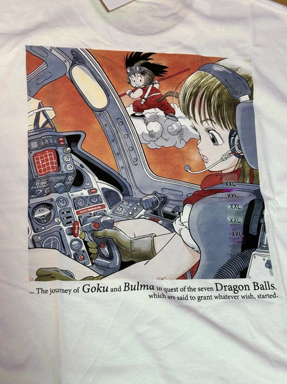 DRAGON BALL Uniqlo UT graphic 2025 T-shirt regular Goku Bulma White XXL JAPAN