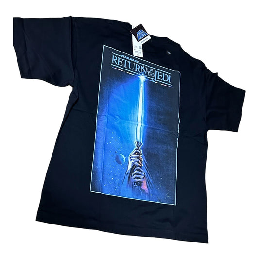 UNIQLO STAR WARS T-Shirt Kosuke Kawamura XL Black THE JEDI Oversized fit JAPAN