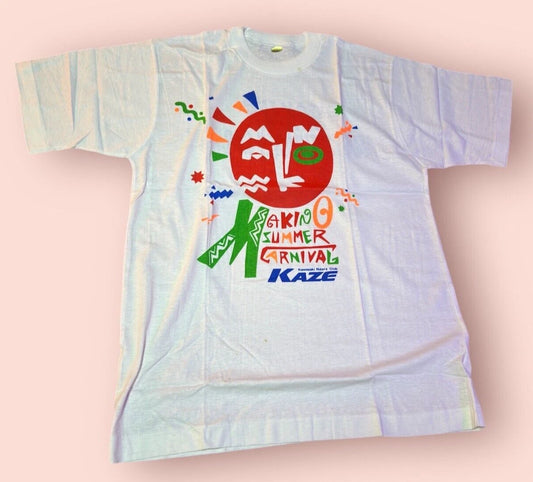 Vintage Kawasaki KAZE Riders Club LIMITED 1990 T-Shirt Makino Summer Carnival JP