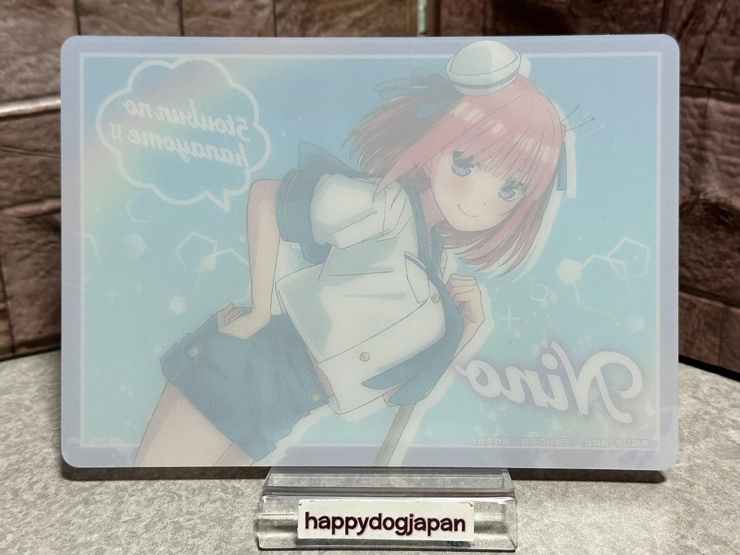 The Quintessential Quintuplets Nino Sailor Costume Plastic Mini Desk-Pad JAPAN