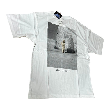 UNIQLO STAR WARS T-Shirt Kosuke Kawamura L Size White Cotton Oversized fit JAPAN