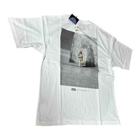 UNIQLO STAR WARS T-Shirt Kosuke Kawamura L Size White Cotton Oversized fit JAPAN