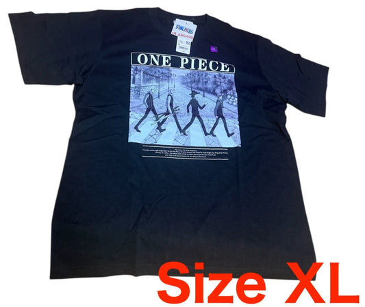 ONE PIECE x Uniqlo 2025 T-shirt Abbey Road Regular Black XL size From JAPAN