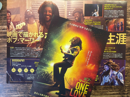 Bob Marley ONE LOVE Movie Flyer Mini Poster Kingsley Ben-Adir Lashana Lynch JPN