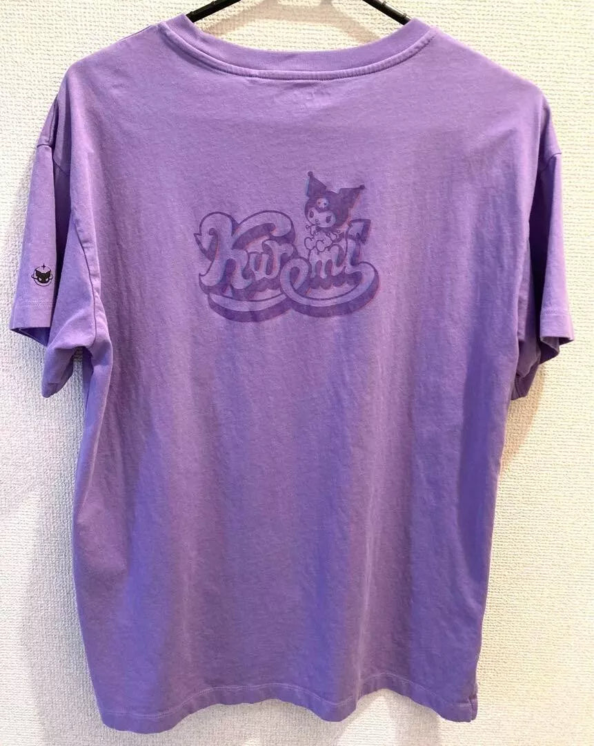 UNIQLO Sanrio KUROMI & MY MELODY T-shirt Oversize Fit XL size Purple JAPAN
