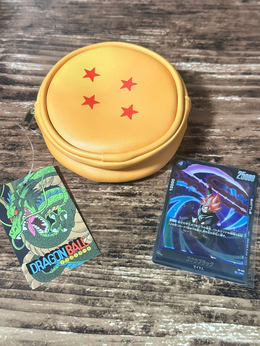 DRAGON BALL SUPER CARD GAME FP-015 Goku Black & Dragon Ball Pouch From JAPAN