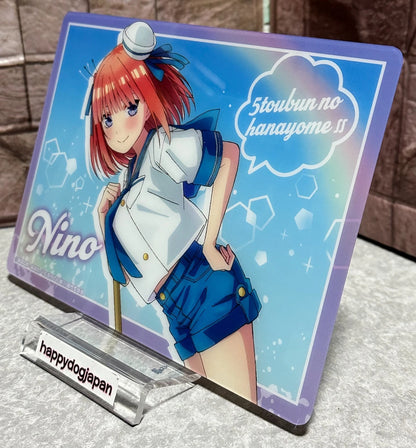 The Quintessential Quintuplets Nino Sailor Costume Plastic Mini Desk-Pad JAPAN
