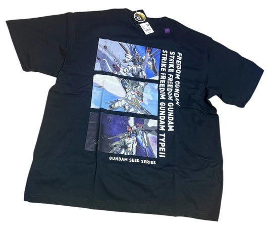 GUNDAM SEED SERIES Uniqlo 2025 T-shirt Relaxed-fit Black Size XXL From JAPAN