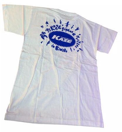 Vintage Kawasaki KAZE Club LIMITED 1992 T-Shirt Summer LAKE BIWA Meeting JAPAN