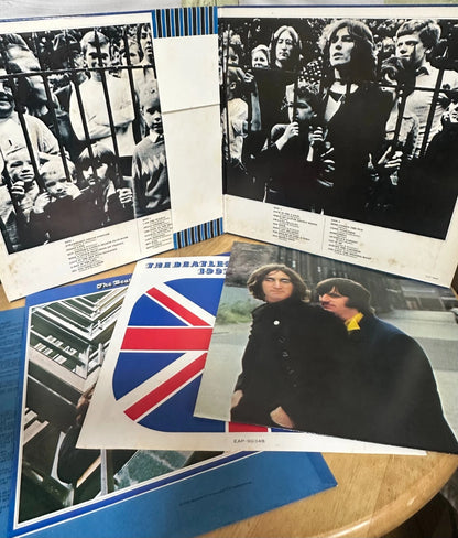 The Beatles 1967-1970 1962-1966 Red Blue LP w/OBI Poster Manual Discography JPN